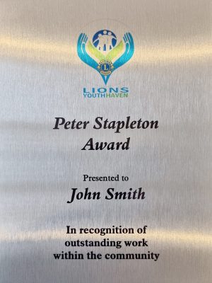 Peter Stapleton OAM Award